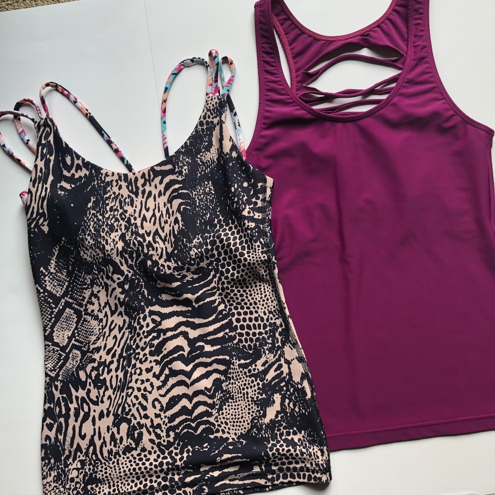 NWOT 2 Beach Swim Suit Tank Tops